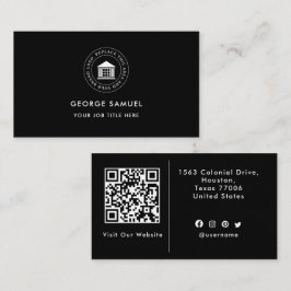 Elegant Modern Custom Logo Minimalist Eenvoudig Visitekaartje