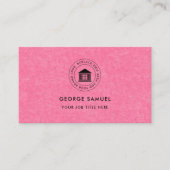 Elegant Modern Custom Logo Minimalist Eenvoudig Visitekaartje (Voorkant)