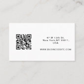 Elegant Modern Custom Logo Minimalist Eenvoudig Visitekaartje (Achterkant)