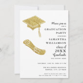 Elegant Modern Custom Photo Graduation Party Kaart (Voorkant)