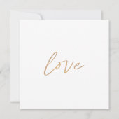 Elegant Modern Custom Wedding Photo Thank You Card (Achterkant)
