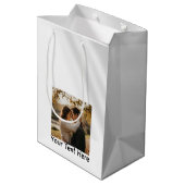 Elegant Modern Customizable Packaging for Events  Medium Cadeauzakje (Achterkant Gekanteld)