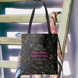 Elegant Modern Cute Mam Pink Gold Moederdag Tote Bag