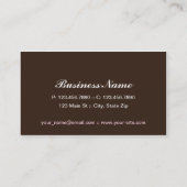 Elegant Modern Damask Floral Stylish Classy Visitekaartje (Achterkant)