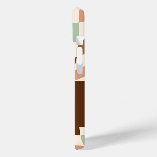 Elegant modern dambord gepersonaliseerd monogram Case-Mate iPhone case (Achterkant / Links)