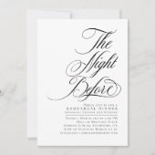 Elegant modern de avond voor repetitie diner kaart (Voorkant)