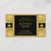 Elegant modern deco Gold Pearl 2 Visitekaartje (Voorkant)