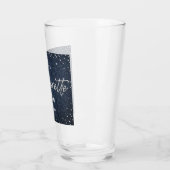 Elegant Modern Denim Diamonds Bachelorette Party Glas (Links)