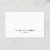Elegant modern design met minimalistische grafisch visitekaartje (Voorkant)