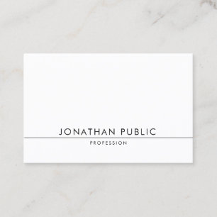 Elegant modern design met minimalistische grafisch visitekaartje