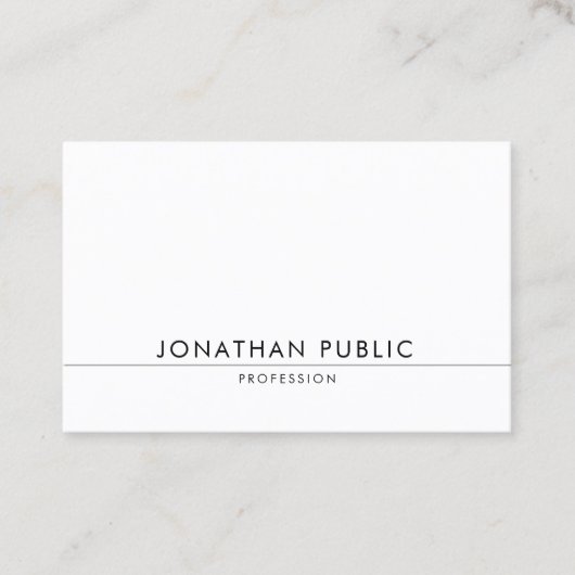 Elegant modern design met minimalistische grafisch visitekaartje (Voorkant)