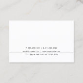 Elegant modern design met minimalistische grafisch visitekaartje (Achterkant)