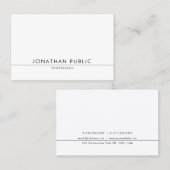 Elegant modern design met minimalistische grafisch visitekaartje (Voorkant / Achterkant)