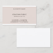Elegant modern design Professional Cool Plain Top Visitekaartje (Voorkant / Achterkant)