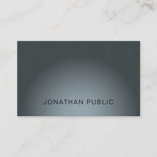 Elegant modern design Professional Luxe Plain Visitekaartje (Voorkant)