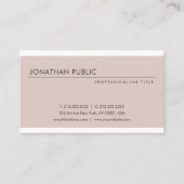 Elegant modern design Professional Trendy Plain Visitekaartje (Voorkant)