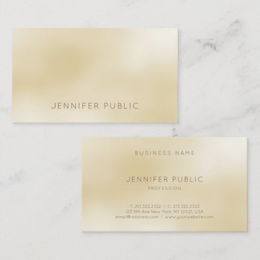 Elegant modern design, professioneel geavanceerd visitekaartje (Voorkant / Achterkant)