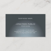Elegant modern design — Trendy Plain Professional Visitekaartje (Achterkant)