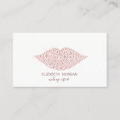 Elegant Modern, Diamonds Lips, Makeup kunstenaar Visitekaartje (Voorkant)