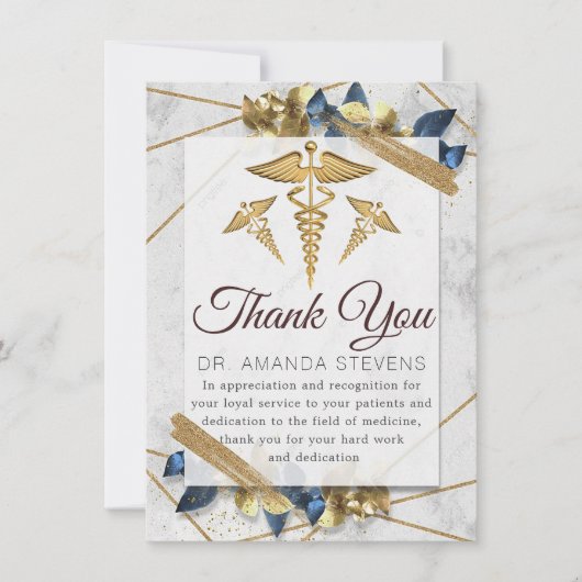 Elegant Modern Doctor | Verpleegkundige bedankt ka (Voorkant)