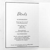 Elegant Modern Drievoudig Letter Vold Uitnodiging (Binnenzijde eerst)