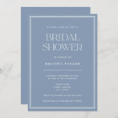 Elegant Modern Dusty Blue Vrijgezellenfeest Kaart (Voorkant / Achterkant)