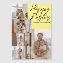 elegant Modern Easter, familie vijf fotocollage