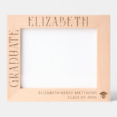 Elegant Modern Eenvoudig 10x8L Afstuderen Afbeeldi Gegraveerde Lijstjes (Voorkant)