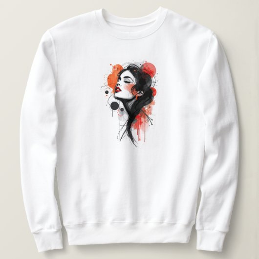 Elegant modern eenvoudig aangepaste voeg uw eigen trui (Design voorkant)
