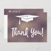 Elegant modern eenvoudig Afstuderen Dank u wel Briefkaart (Voorkant / Achterkant)