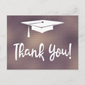 Elegant modern eenvoudig Afstuderen Dank u wel Briefkaart (Voorkant)