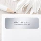 Elegant Modern Eenvoudig Chique Retouradres Label (Insitu)