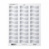 Elegant Modern Eenvoudig Chique Retouradres Label (Full Sheet)