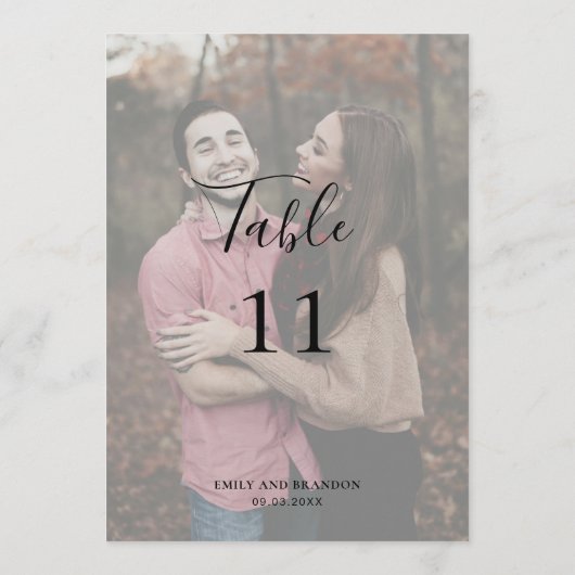 Elegant modern Eenvoudig foto-bruiloft (Achterkant)