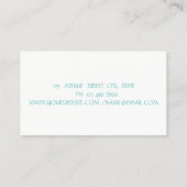 Elegant modern, eenvoudig, glittery Lips, Makeup a Visitekaartje (Achterkant)