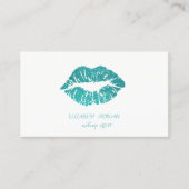 Elegant modern, eenvoudig, glittery Lips, Makeup a Visitekaartje (Voorkant)