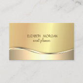 Elegant, modern, eenvoudig goud visitekaartje (Voorkant)