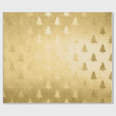 Elegant modern, eenvoudig kerstboompatroon cadeaupapier (Vlak)