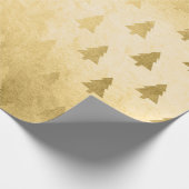 Elegant modern, eenvoudig kerstboompatroon cadeaupapier (Hoek)