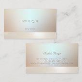 Elegant modern, eenvoudig lichtgewicht vormend visitekaartje (Voorkant / Achterkant)