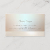 Elegant modern, eenvoudig lichtgewicht vormend visitekaartje (Achterkant)