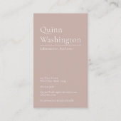 Elegant modern, eenvoudig Logo, stijlvol Visitekaartje (Achterkant)