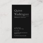 Elegant modern, eenvoudig Logo, stijlvol Visitekaartje (Achterkant)