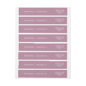 Elegant Modern Eenvoudig Mauve Bruiloft (Vel)