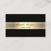 Elegant modern, eenvoudig, minimalistisch, gouden visitekaartje (Voorkant)