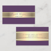 Elegant modern, eenvoudig, minimalistisch, gouden  visitekaartje (Voorkant / Achterkant)