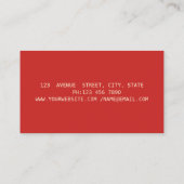 Elegant modern, eenvoudig, minimalistisch, gouden visitekaartje (Achterkant)