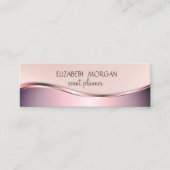 Elegant modern, eenvoudig minimalistisch mini visitekaartje (Voorkant)