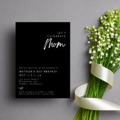 Elegant modern Eenvoudig moederdag BRUNCH Kaart