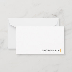 Elegant modern Eenvoudig ontwerp - aangepaste Sjab Notitiekaartje